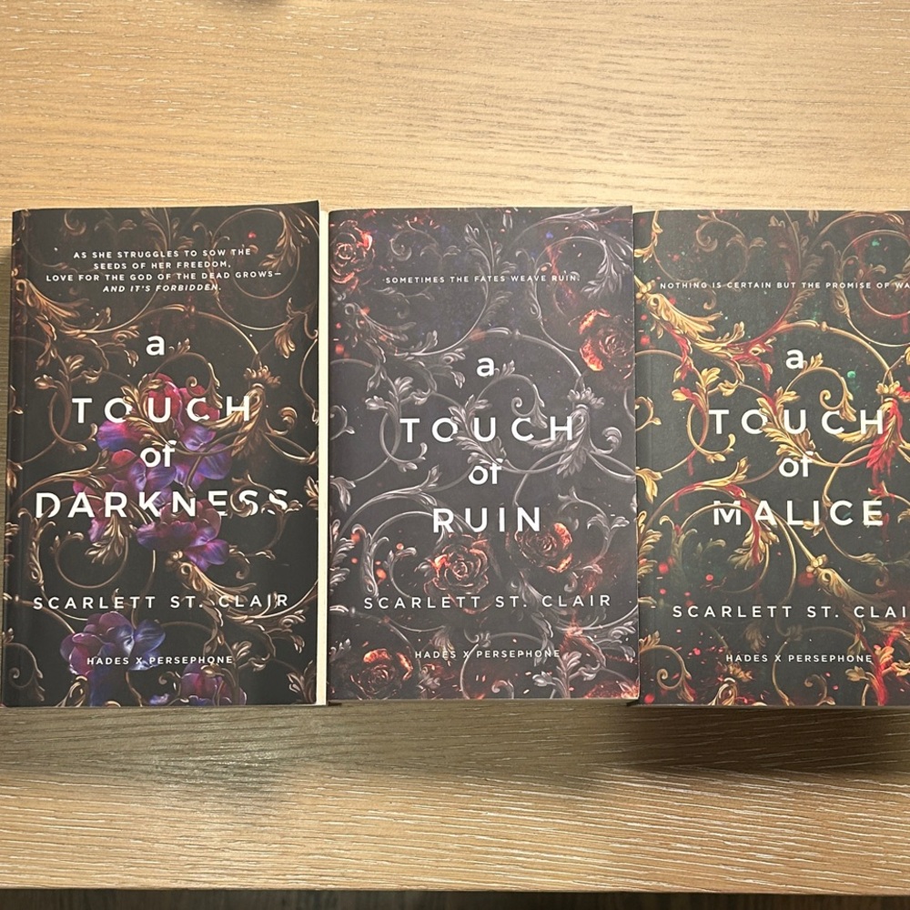 A Touch of Darkness, Ruin, and Malice Book Set by Scarlett St. Clair